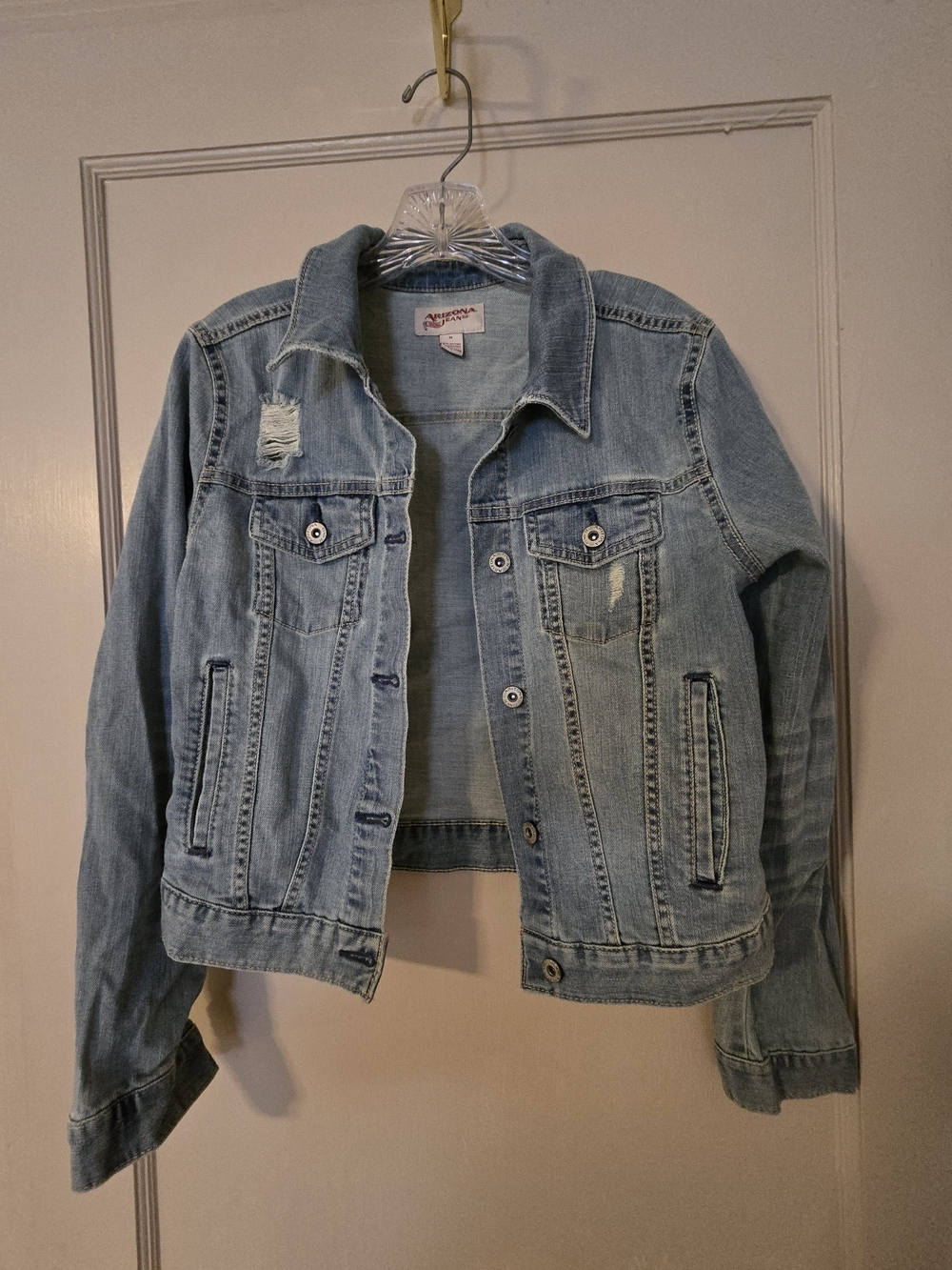 Arizona Jean Company Light Wash Denim Jacket - Women's Light Blue Jean Jacket